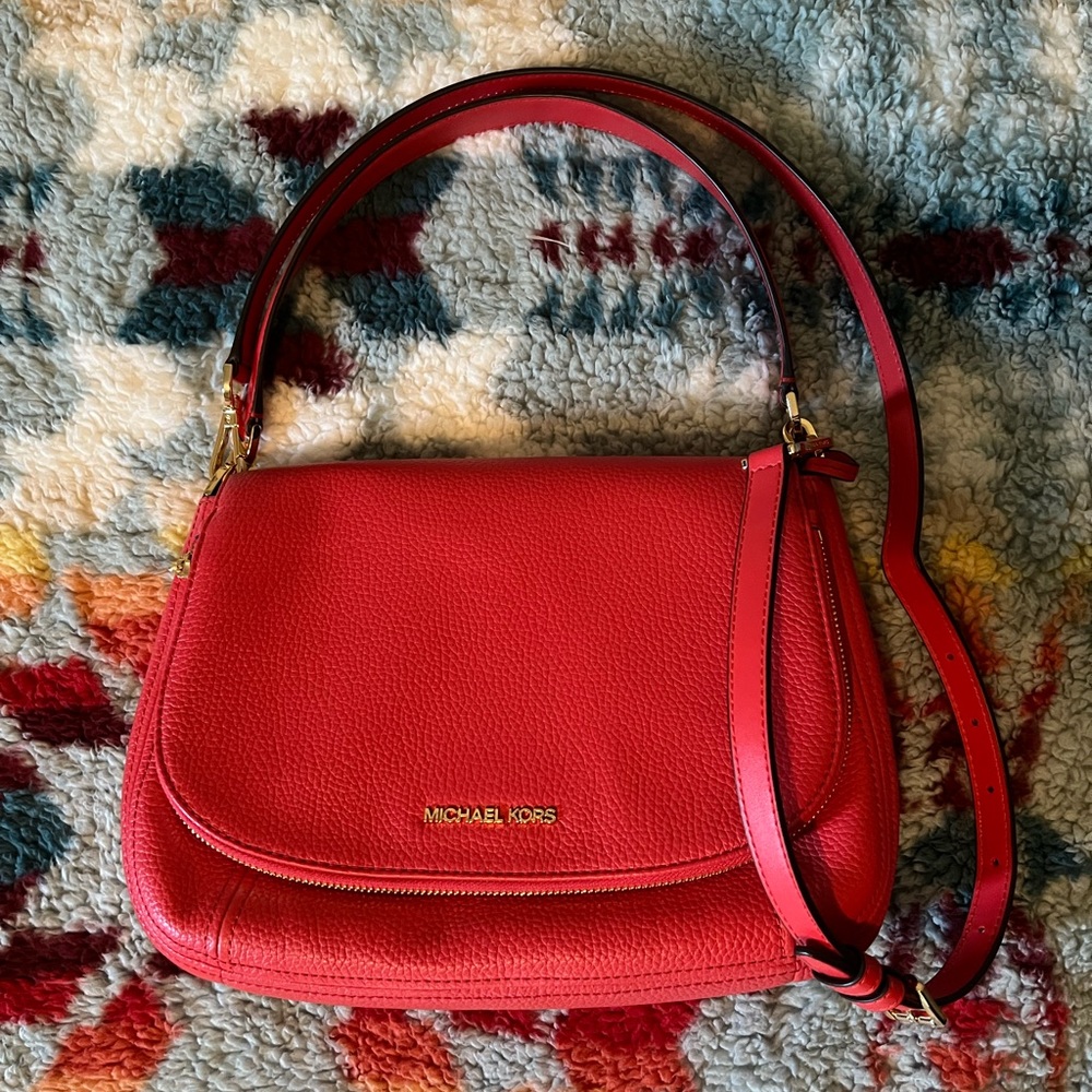 Red Michael Kors Crossbody